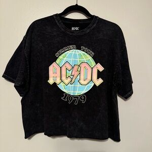 AC/DC Cropped Band Tee